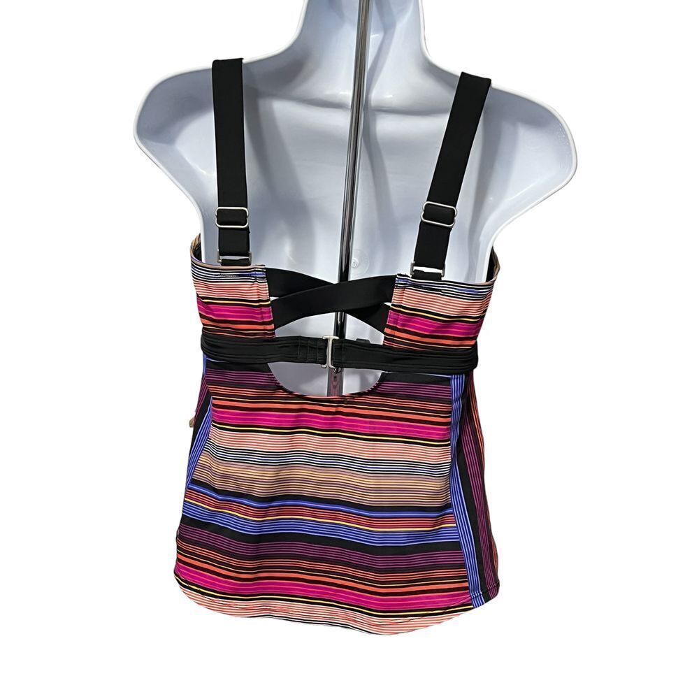 Athleta Women's Capri Stripe Pura‎ Tankini Top Multi Stripe Size 32 B/C - Picture 4 of 6